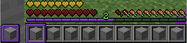 Yellow absorption and red survival hearts that look smooth