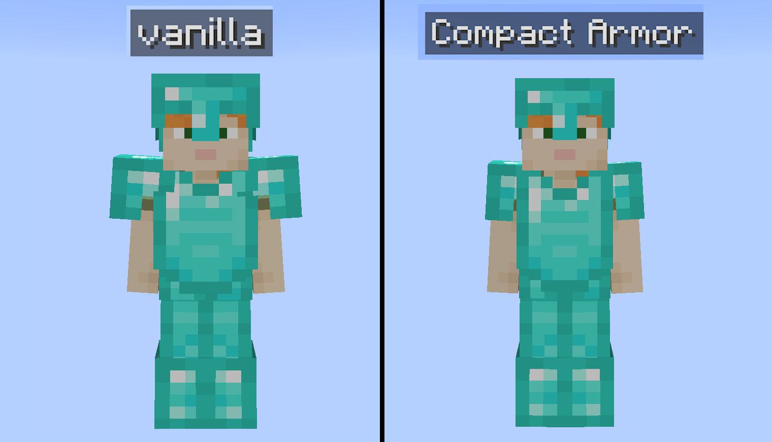 Difference in the slim armors