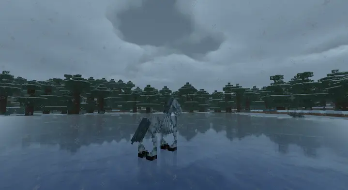 stray skeleton horse