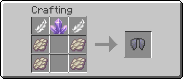 Elytra crafting recipe