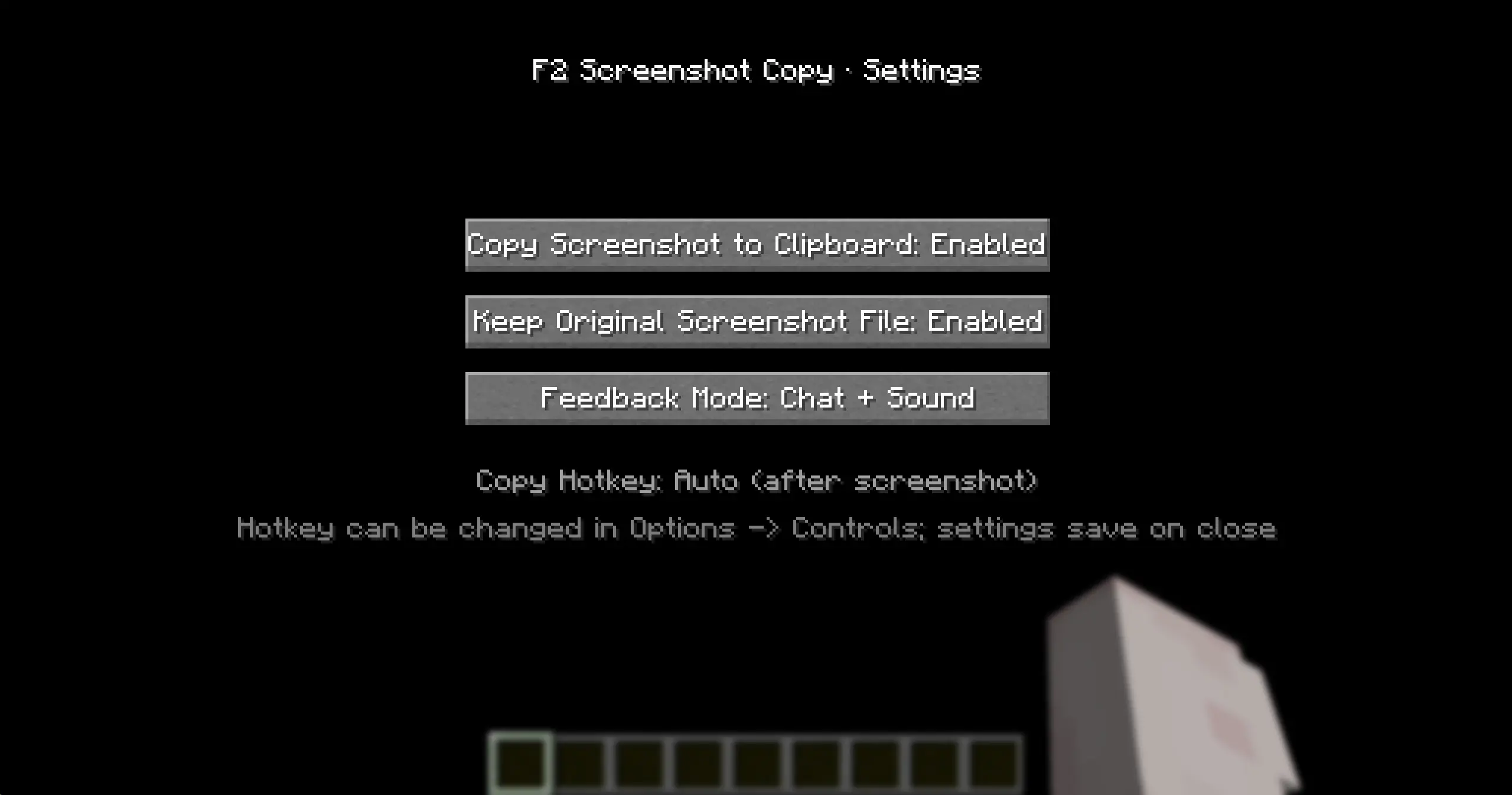 English Settings Interface