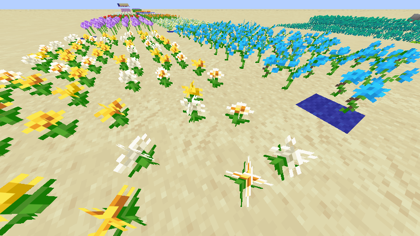Dandelions and Blue Orchids.