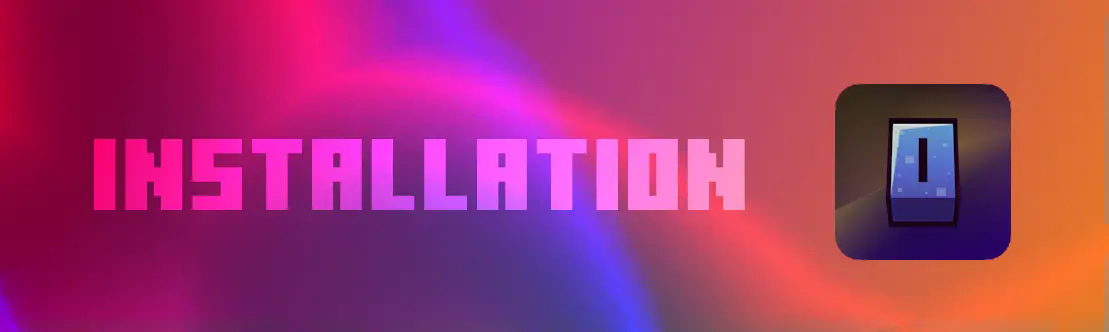 Banner says: Installation