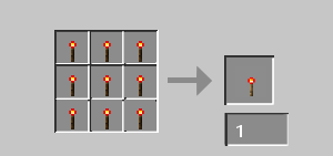 Infinite Redstone Torch Recipe