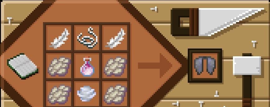 Crafting recipe for Elytra