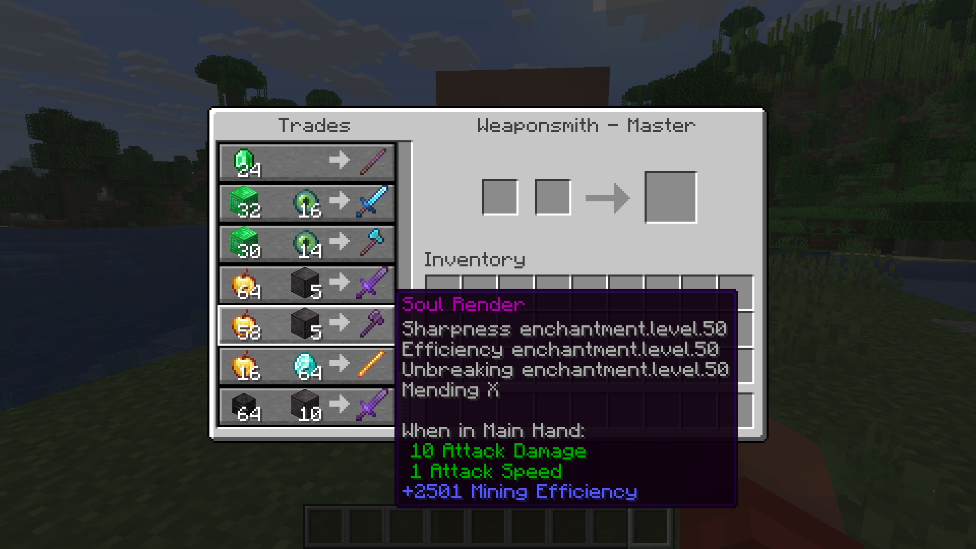 weaponsmith trades
