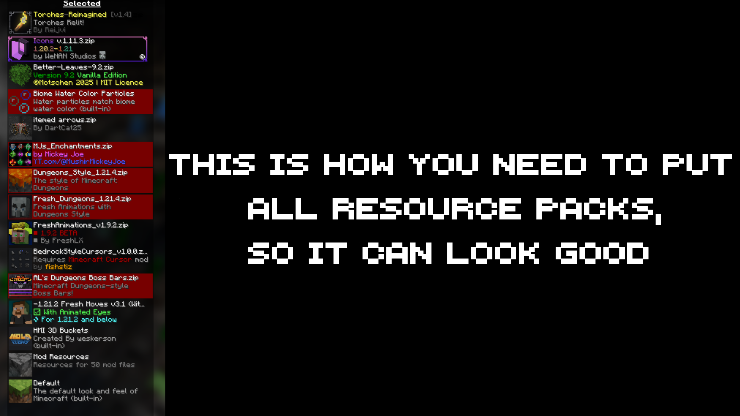 resource pack order