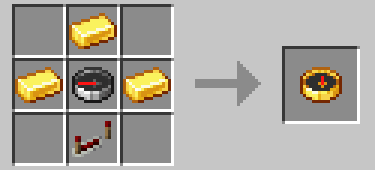 Crafting recipe of a locator