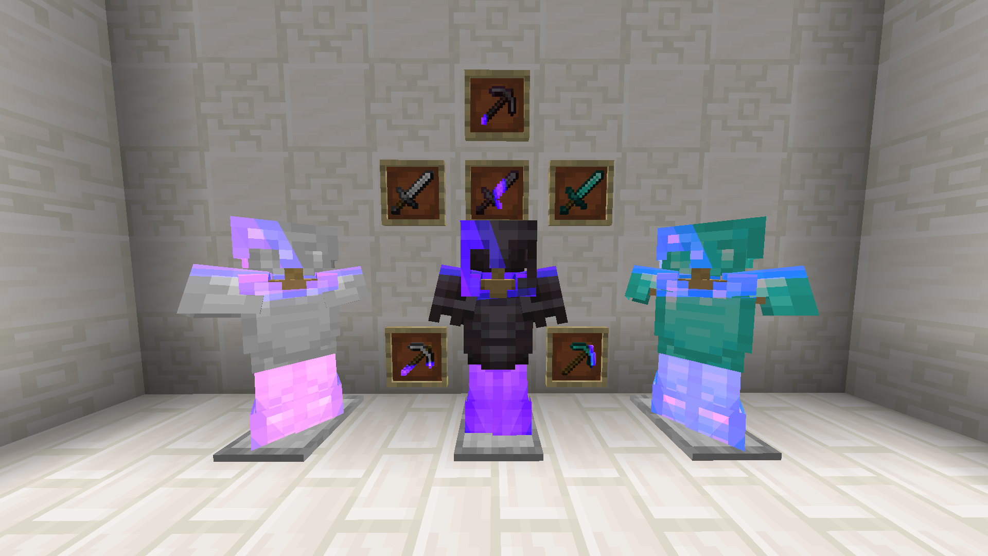 Changes the enchantment glint to purple.