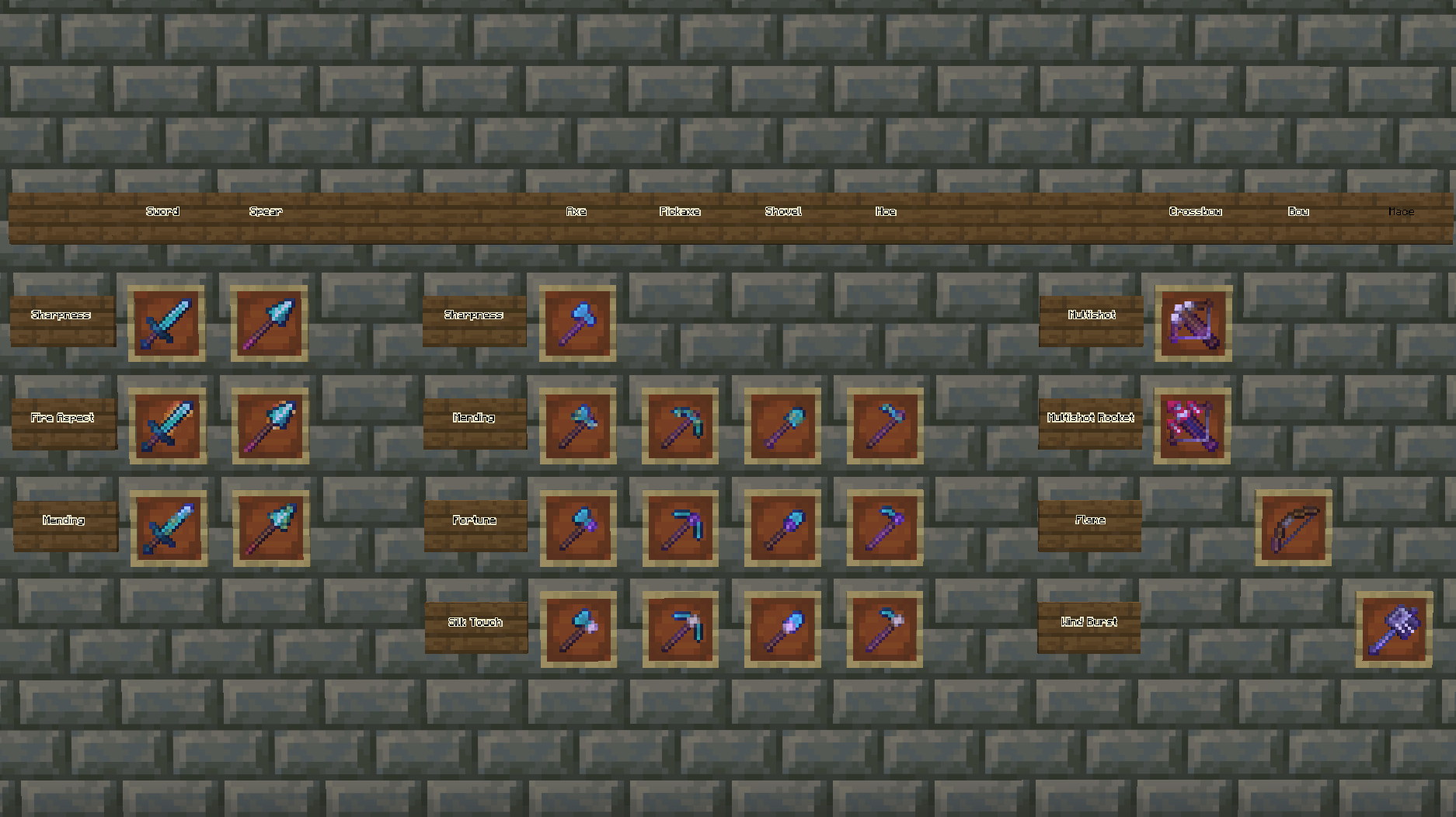 grid image of all textures