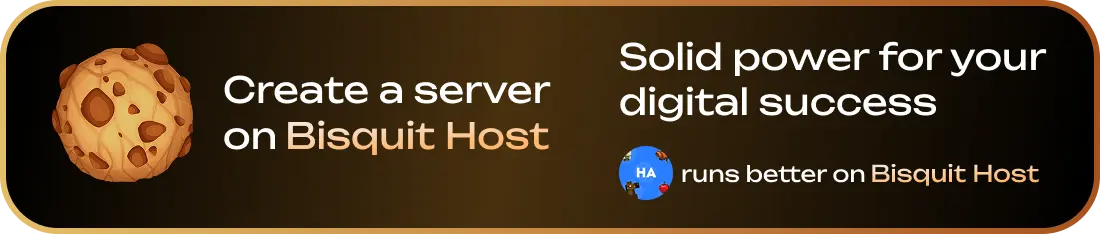 Create a server on Bisquit Host