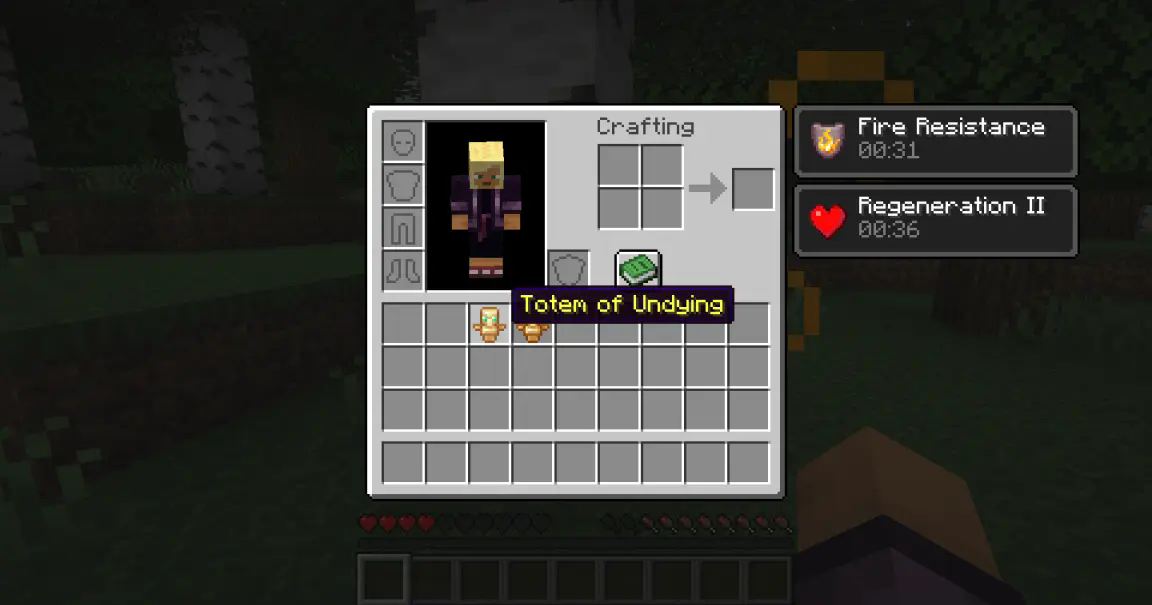Totems from the inventory