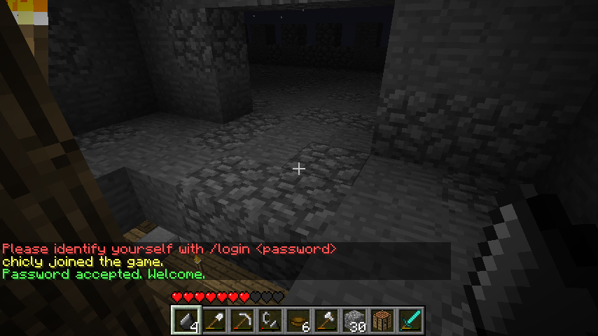 The mod automatically logging in