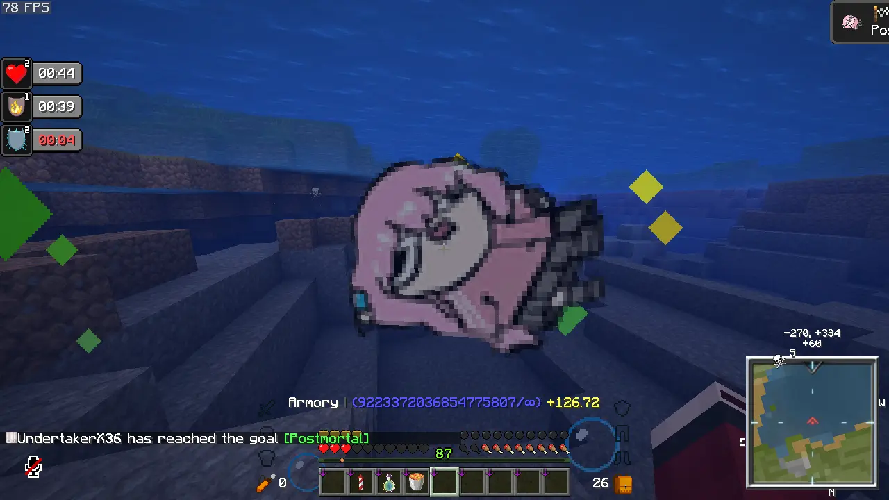 Bocchi the Rock animated totem of undying texture pack