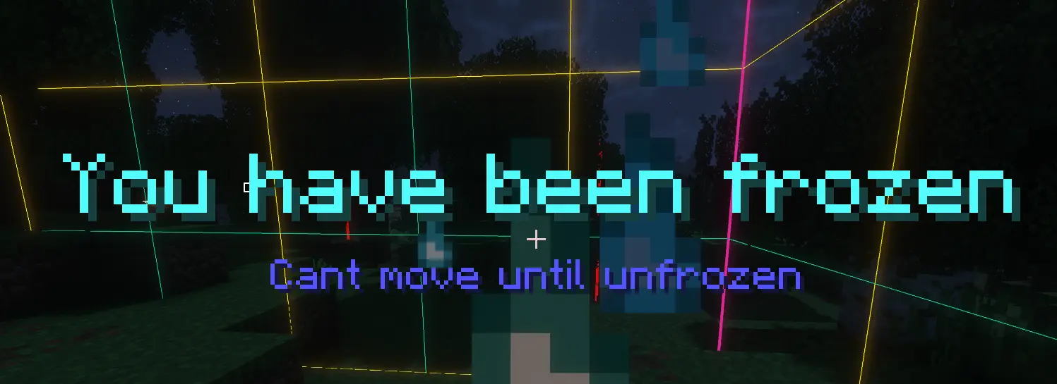 Show player that they have been frozen