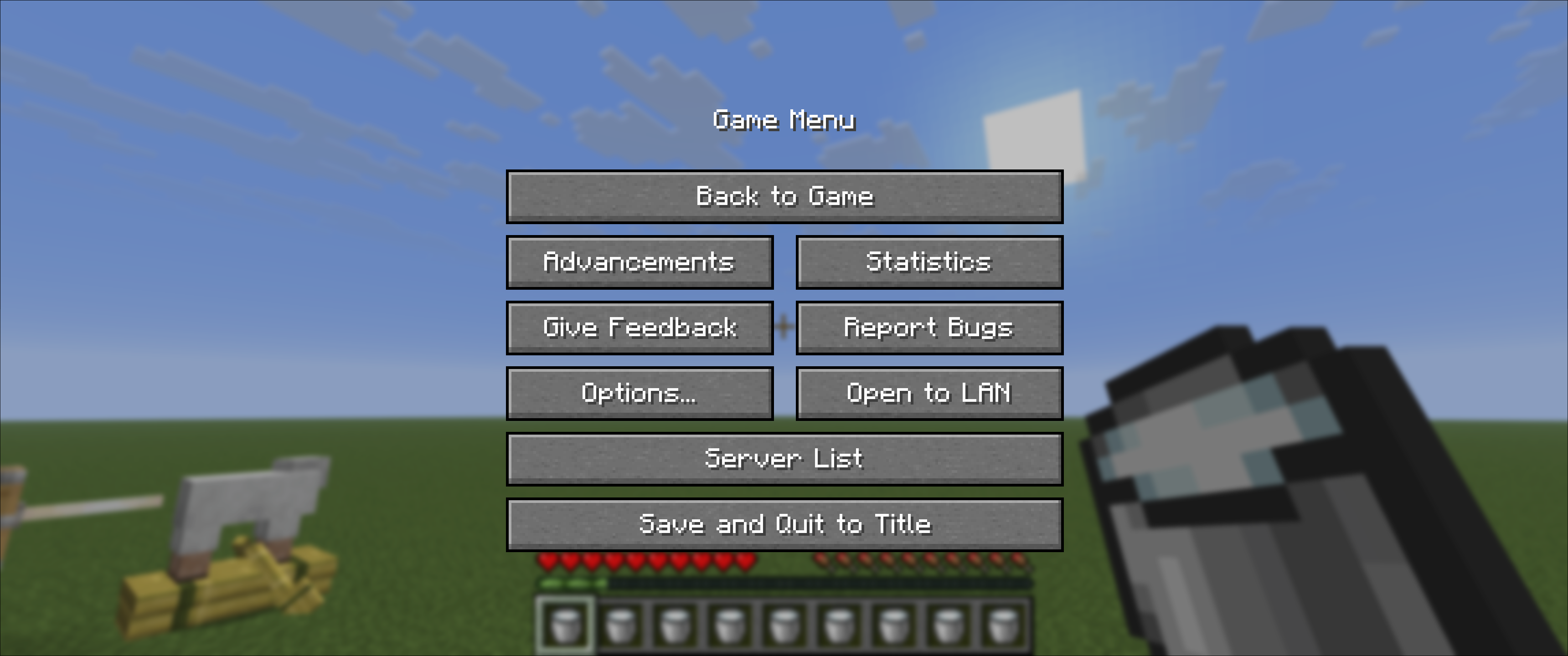 Pause Screen