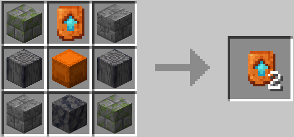 Copper upgrade template dupplication recipe with farmable endgame recipe