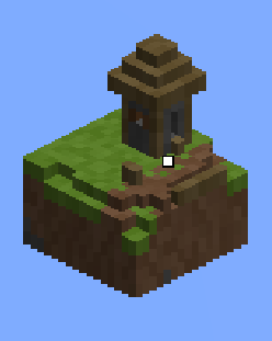 Image shows a 1x1 chunk of a village house