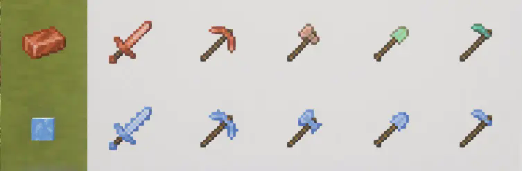 Showcase of New Sets of Weapons/Tools