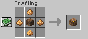 Crafting recipe Glow Dirt