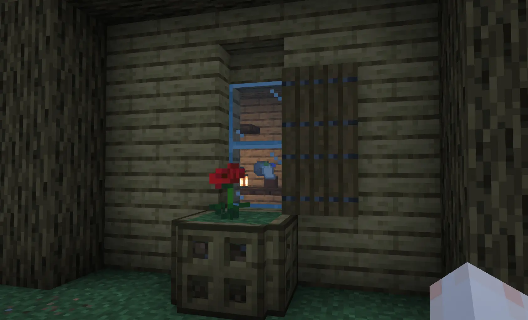 Throwing a pebble with note through a window