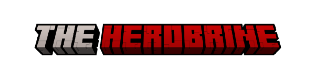 Nome do Modpack escrito "The Herobrine"