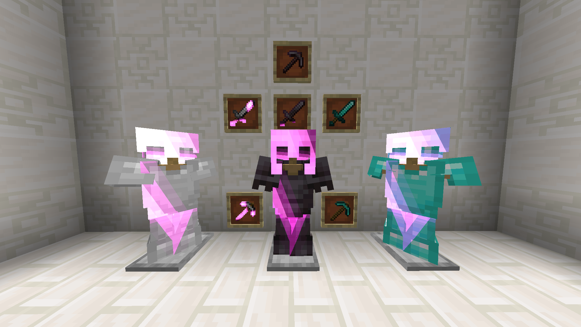Changes the enchantment glint to pink.