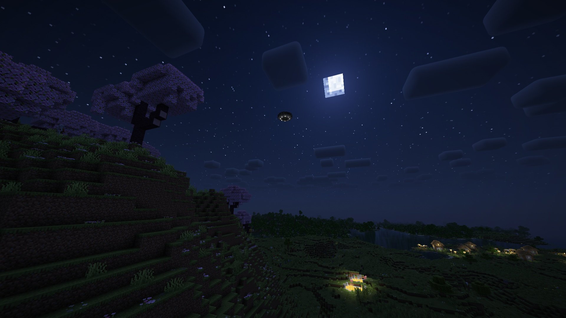 The UFO, seen from afar.