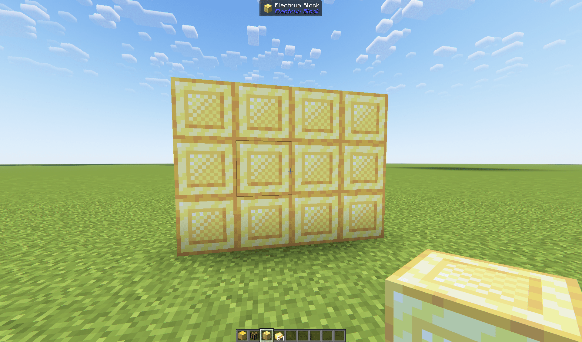 Blocks of Electrum in a grid