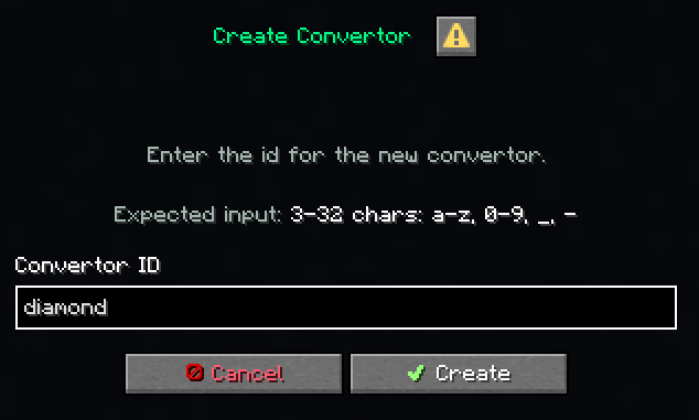 Create new convertors easily with the help of dialog menus