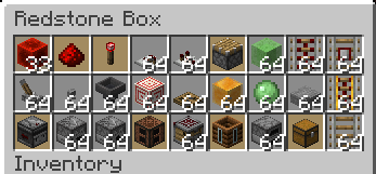 Shulker with different item amounts