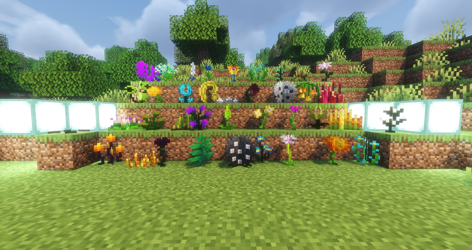 The 38 new flowers added from this mod