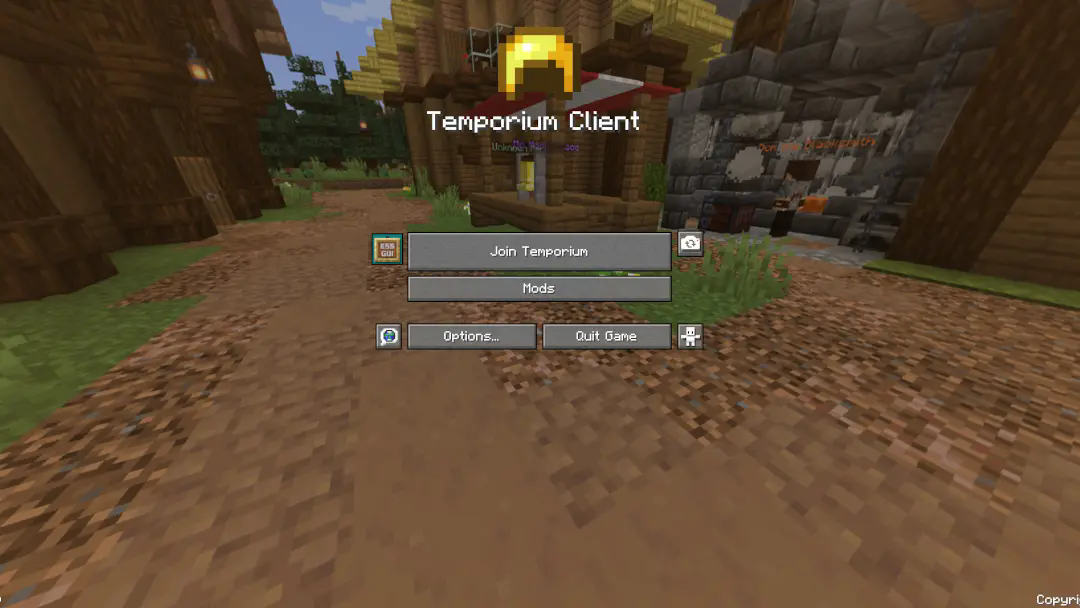 The title screen of the instance