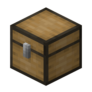 A normal chest with the resource pack installed