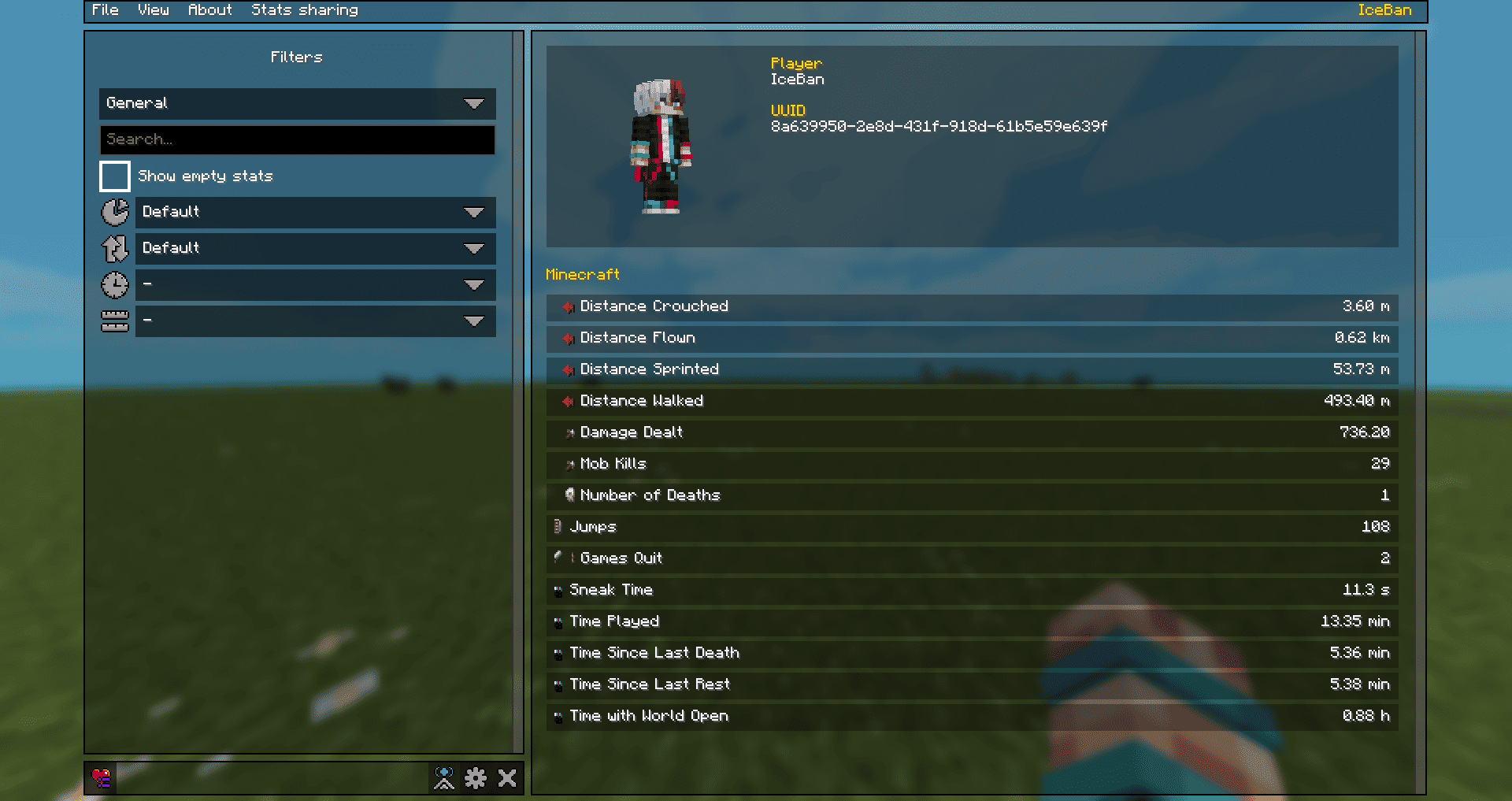 Better Statistics Screen