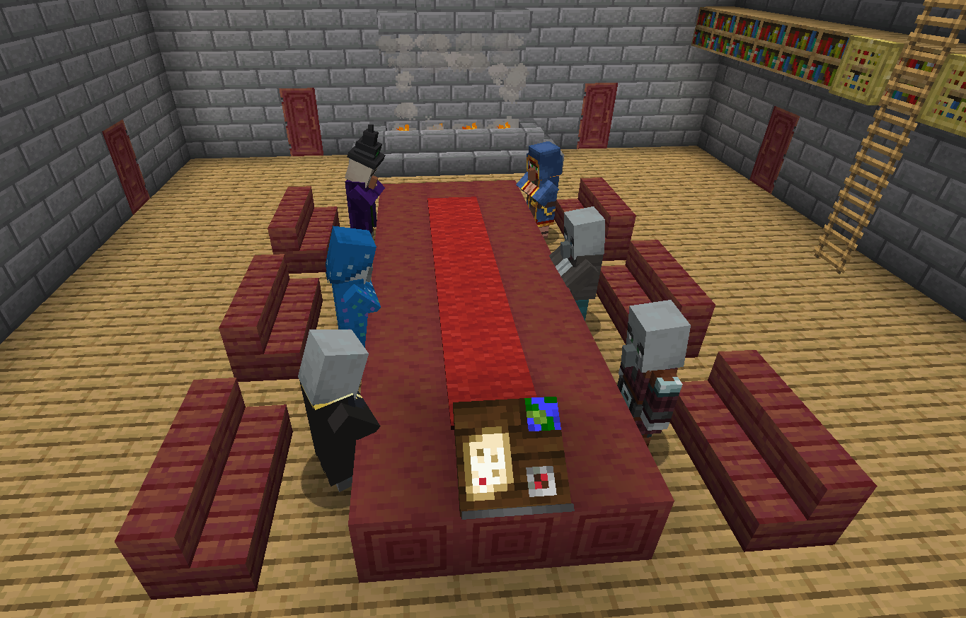 The main room with the suspects