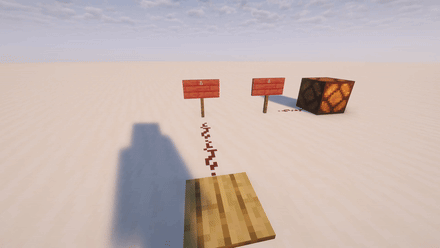 Wireless input sign with same code on it passes signal to the output sign.