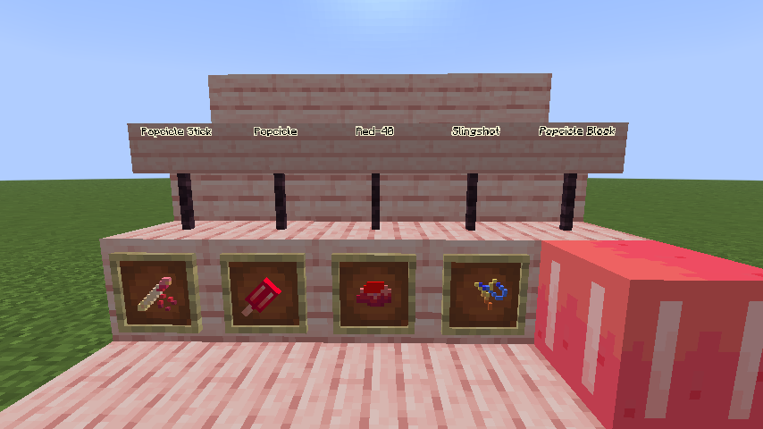 Alpha image with items showcase