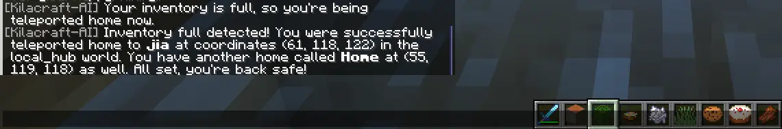 Display of the second example of the AFK task system