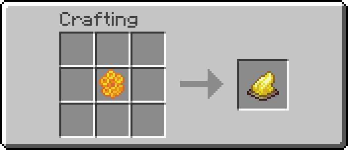 craft honey comb into yellow dye