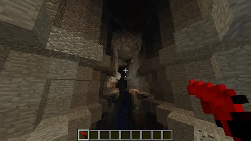 Flare Gun illuminating a cave
