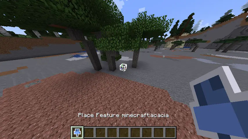 Using the place feature tool