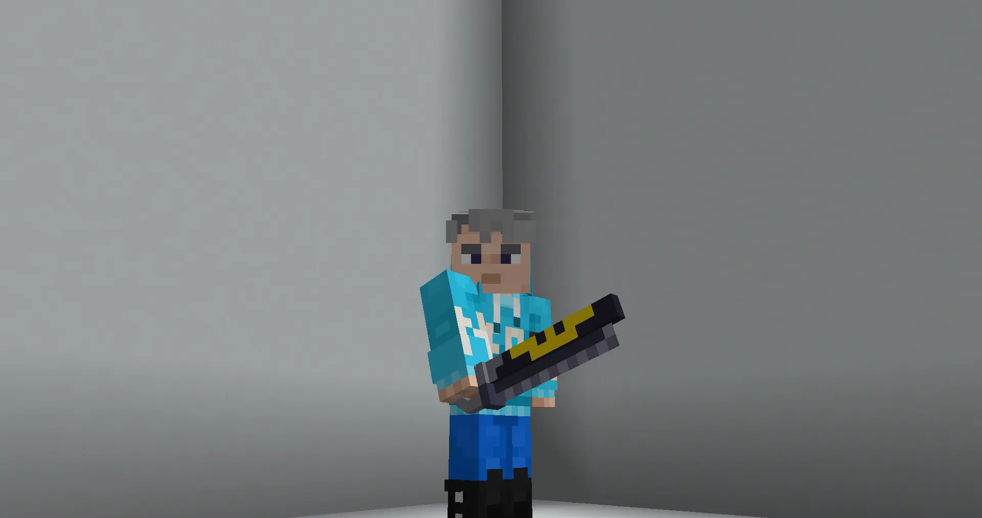 player with chainsword