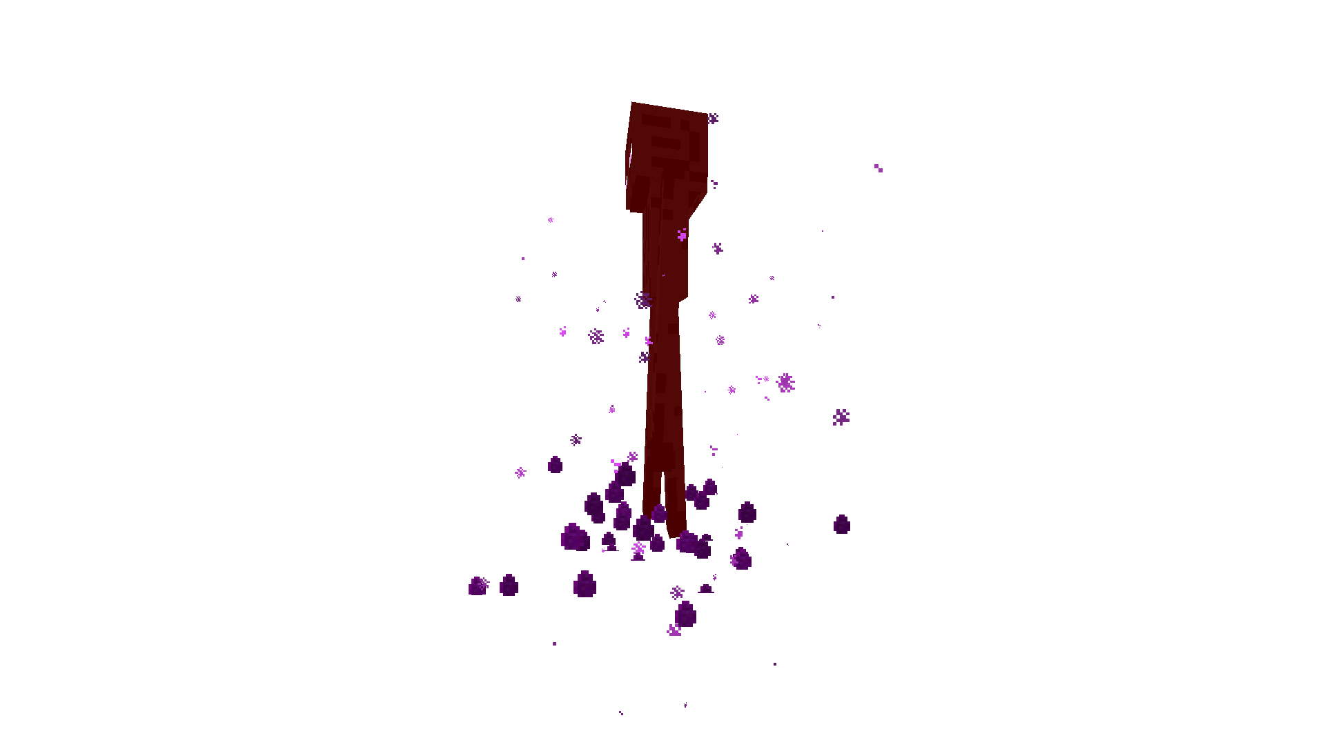 Endermen have purple blood when hit :D