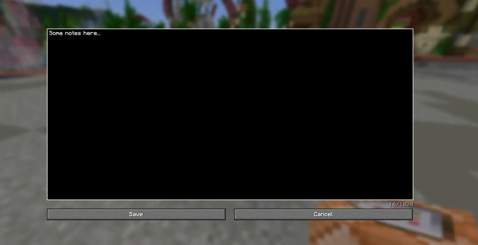 Note screenshot