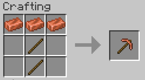 copper pickaxe craft