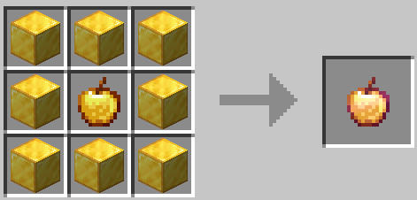 Enchanted Golden Apple Crafting Recipe