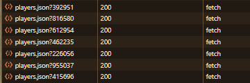 players.json getting fetched