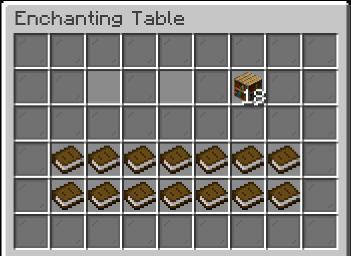 Enchanting menu