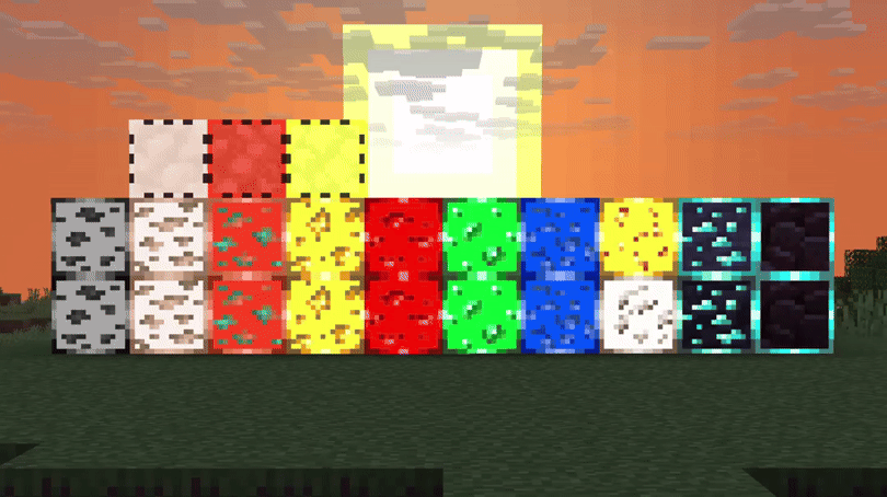 Flashing ores